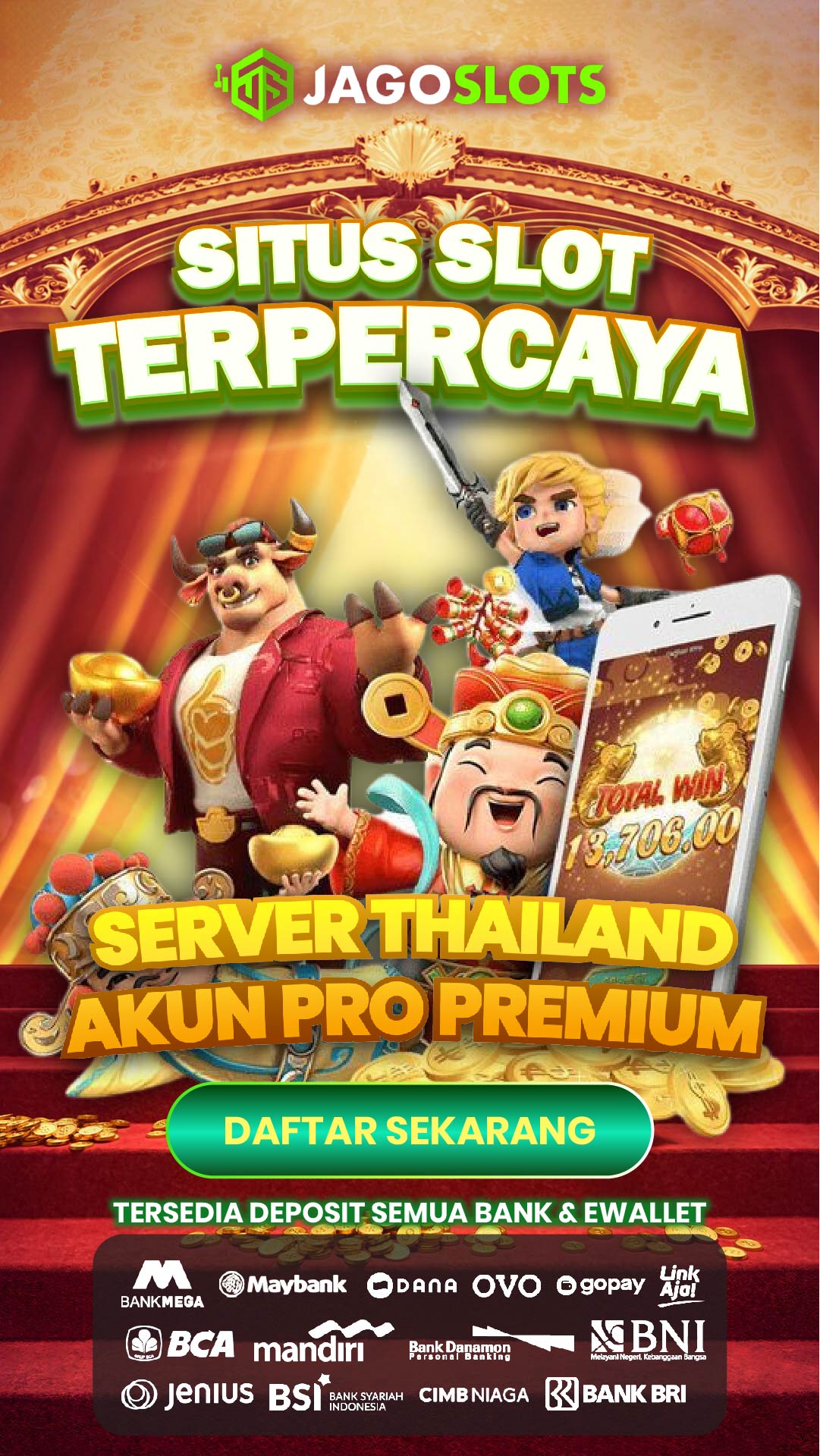 Jagoslots:  Joki slot bermain game online di jamin maxwin!